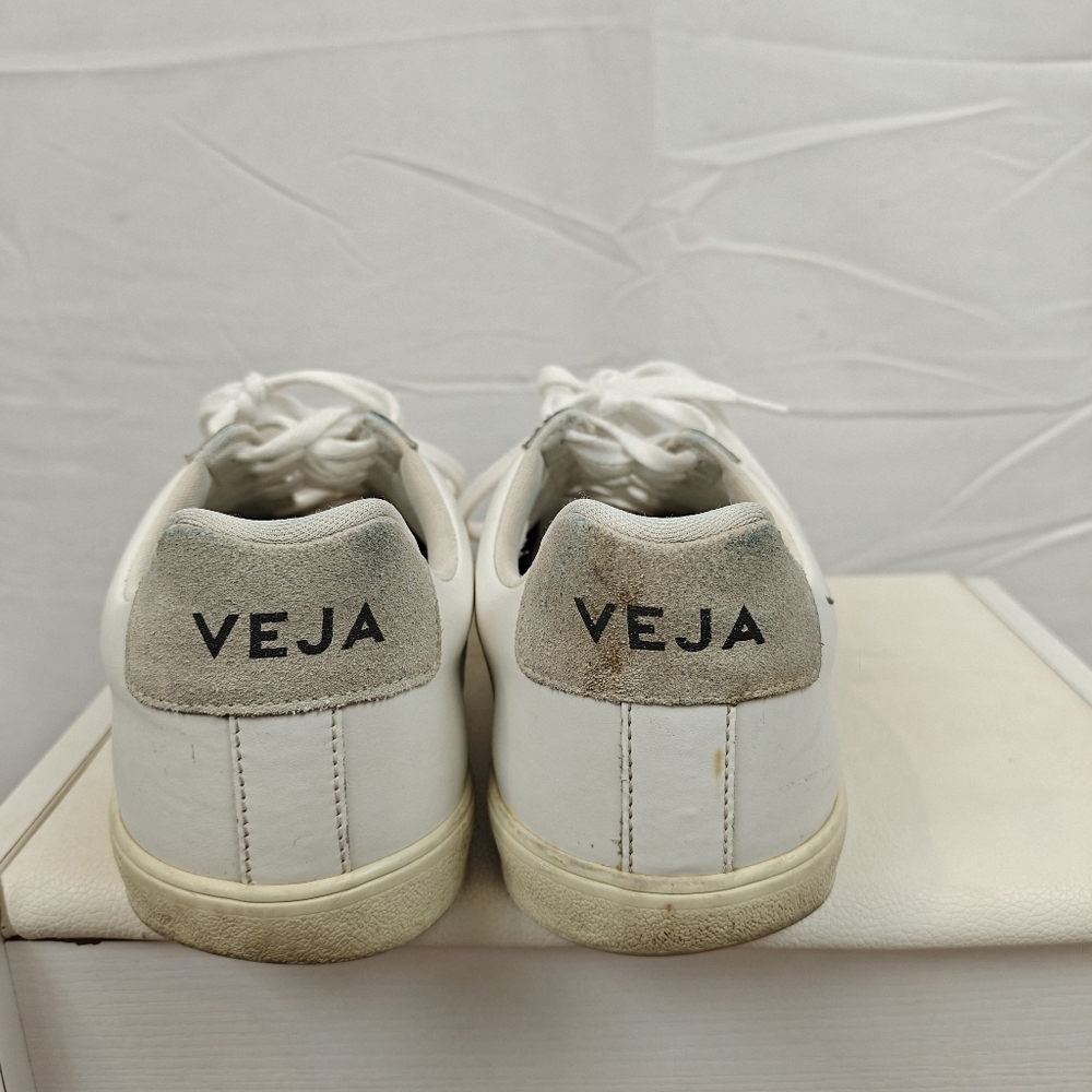 Veja Esplar White Leather Sneakers Size 9 Women's - Picture 4 of 9